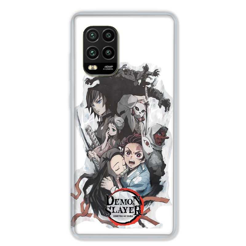 Coque pour Xiaomi Mi 10 Lite 5G - Manga demon Slayer Blanc
