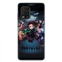 Coque pour Xiaomi Mi 10 Lite 5G - Manga demon Slayer Noir