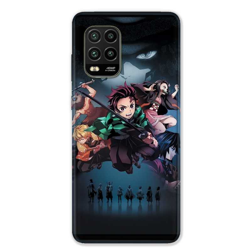 Coque pour Xiaomi Mi 10 Lite 5G - Manga demon Slayer Noir