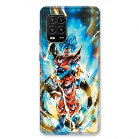 Coque pour Xiaomi Mi 10 Lite 5G - Manga Dragon Ball Sangoku Blanc