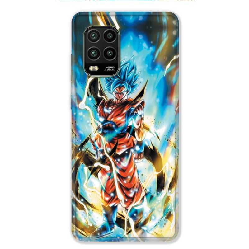 Coque pour Xiaomi Mi 10 Lite 5G - Manga Dragon Ball Sangoku Blanc