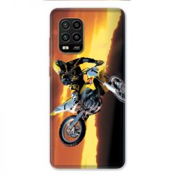 Coque pour Xiaomi Mi 10 Lite 5G - Moto Cross Noir
