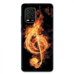 Coque pour Xiaomi Mi 10 Lite 5G - Musique clé sol feu N