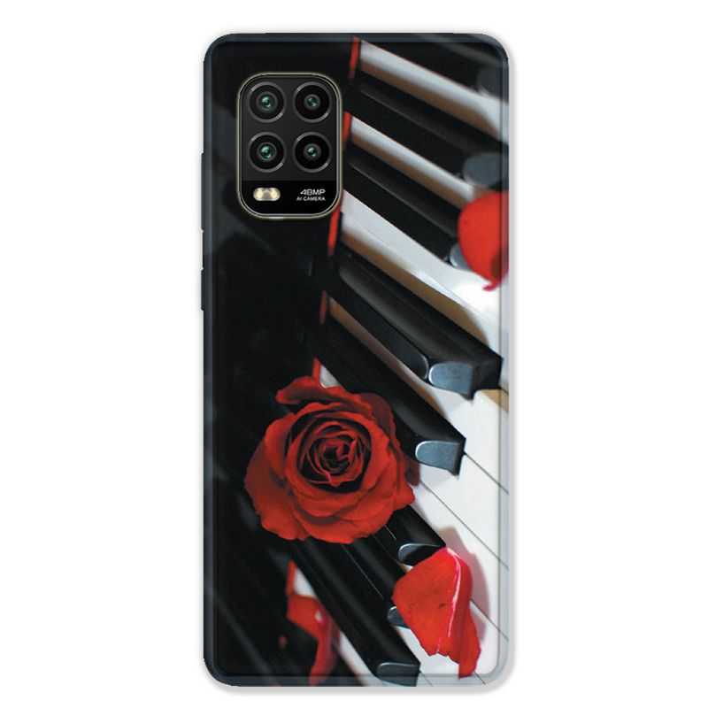 Coque pour Xiaomi Mi 10 Lite 5G - Musique Rose Piano