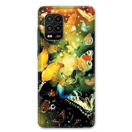 Coque pour Xiaomi Mi 10 Lite 5G - papillons papillon jaune