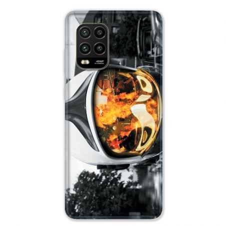 Coque pour Xiaomi Mi 10 Lite 5G - pompier casque feu