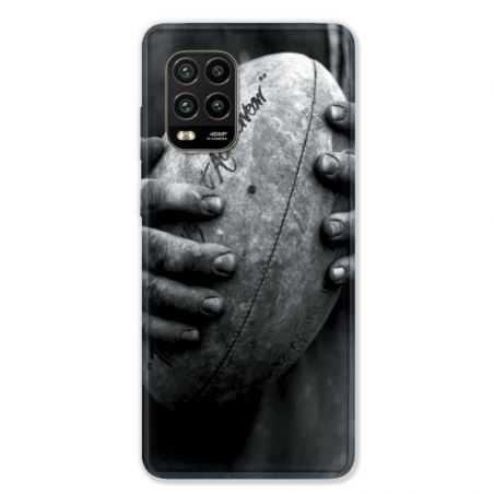Coque pour Xiaomi Mi 10 Lite 5G - Rugby ballon vintage