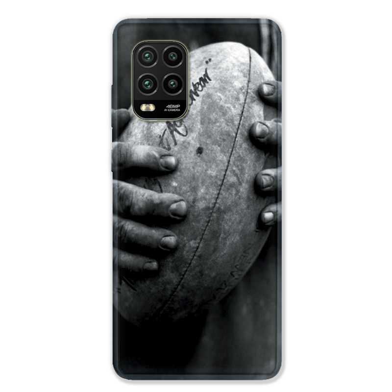 Coque pour Xiaomi Mi 10 Lite 5G - Rugby ballon vintage