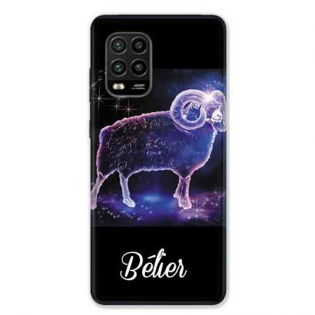 Coque pour Xiaomi Mi 10 Lite 5G - signe zodiaque 2 Bélier