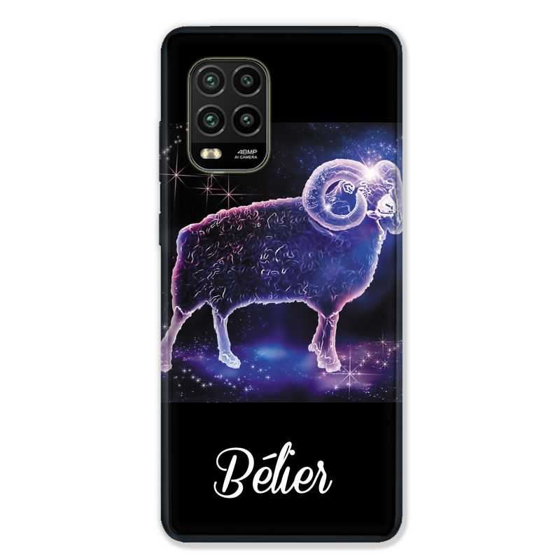 Coque pour Xiaomi Mi 10 Lite 5G - signe zodiaque 2 Bélier