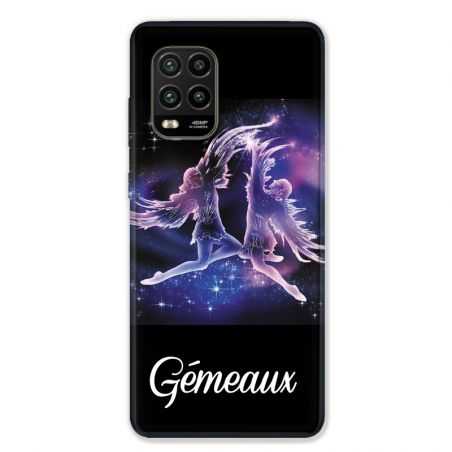 Coque pour Xiaomi Mi 10 Lite 5G - signe zodiaque 2 Gémeaux