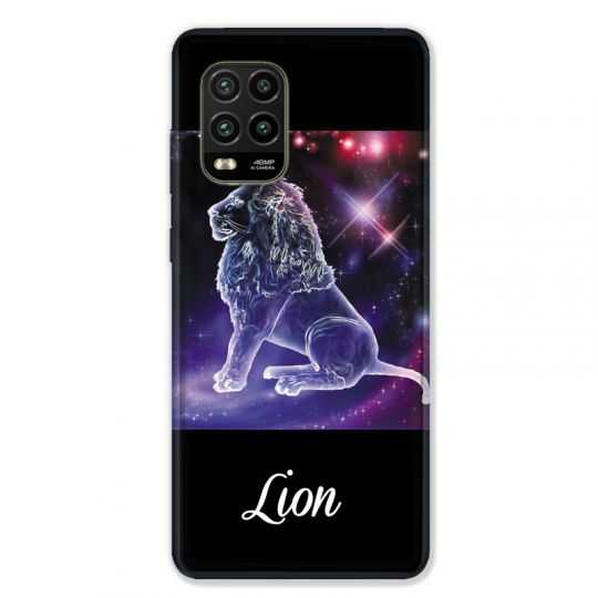 Coque pour Xiaomi Mi 10 Lite 5G - signe zodiaque 2 Lion