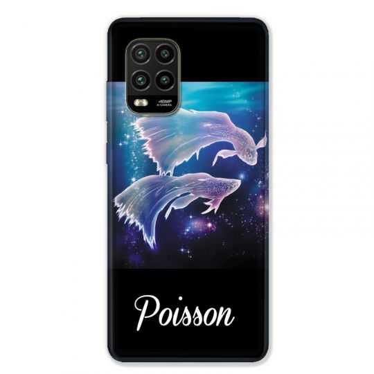 Coque pour Xiaomi Mi 10 Lite 5G - signe zodiaque 2 Poisson