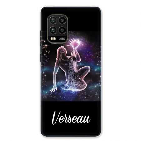 Coque pour Xiaomi Mi 10 Lite 5G - signe zodiaque 2 Verseau