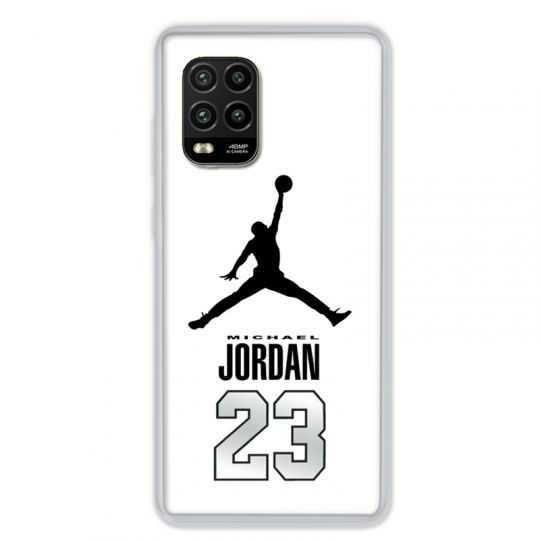 Coque pour Xiaomi Mi 10 Lite 5G - Jordan 23 Blanc