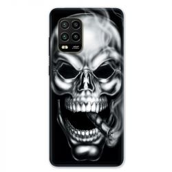 Coque pour Xiaomi Mi 10 Lite 5G - tete de mort Fume