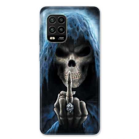 Coque pour Xiaomi Mi 10 Lite 5G - tete de mort Doigt