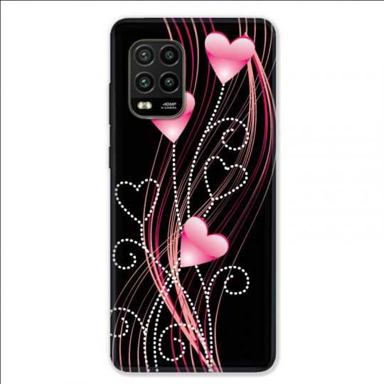 Coque pour Xiaomi Mi 10 Lite 5G - Cœur rose Montant