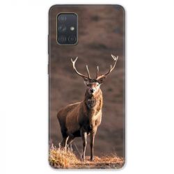 Coque pour Samsung Galaxy A51 chasse chevreuil Blanc