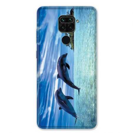 Coque pour Xiaomi Redmi Note 9 - Dauphin ile