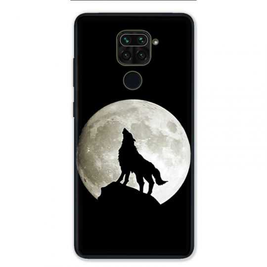 Coque pour Xiaomi Redmi Note 9 - Loup Noir