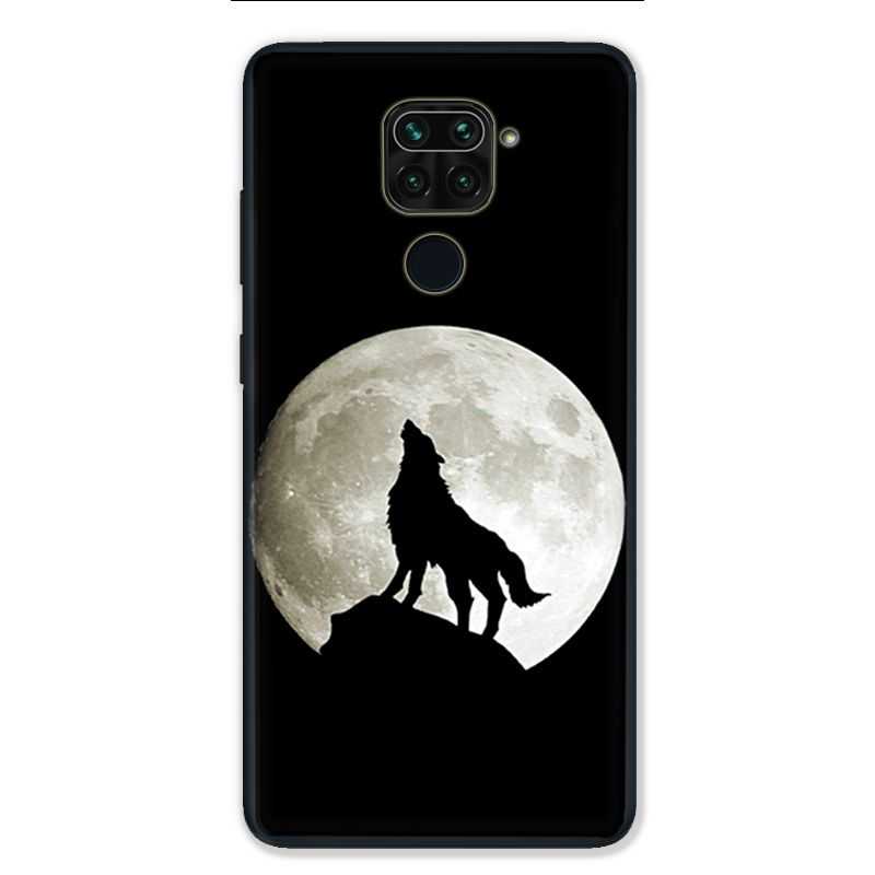 Coque pour Xiaomi Redmi Note 9 - Loup Noir