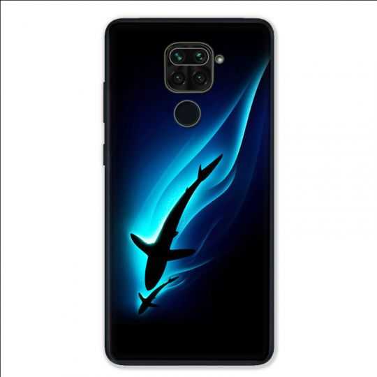 Coque pour Xiaomi Redmi Note 9 - Requin Noir