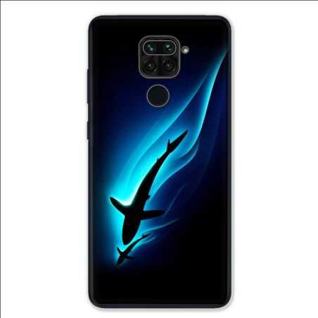 Coque pour Xiaomi Redmi Note 9 - Requin Noir