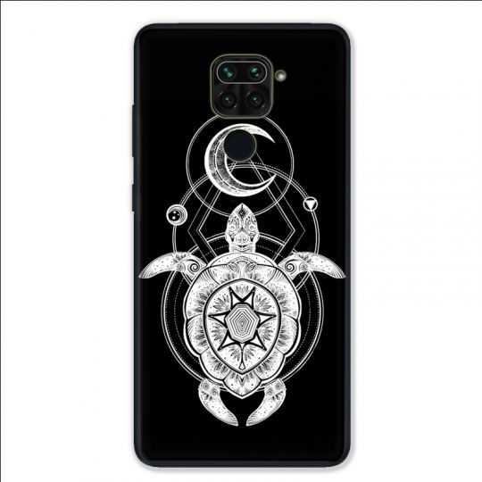 Coque pour Xiaomi Redmi Note 9 - Animaux Maori Tortue noir