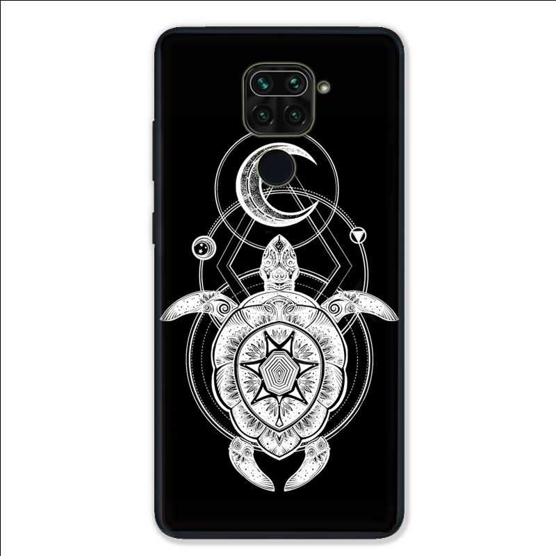 Coque pour Xiaomi Redmi Note 9 - Animaux Maori Tortue noir