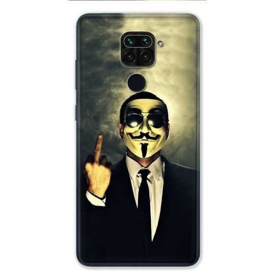 Coque pour Xiaomi Redmi Note 9 - Anonymous doigt