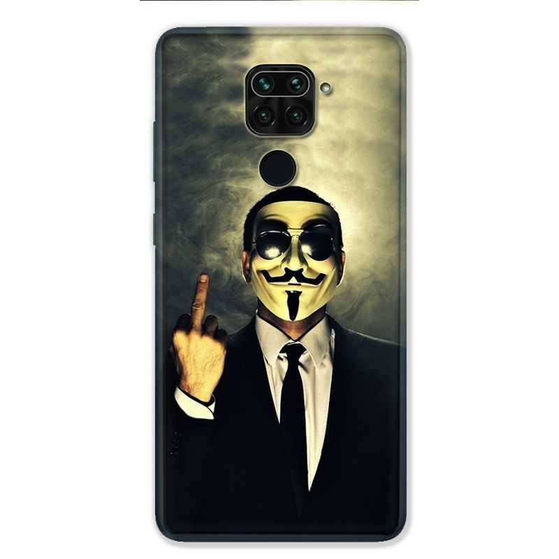Coque pour Xiaomi Redmi Note 9 - Anonymous doigt