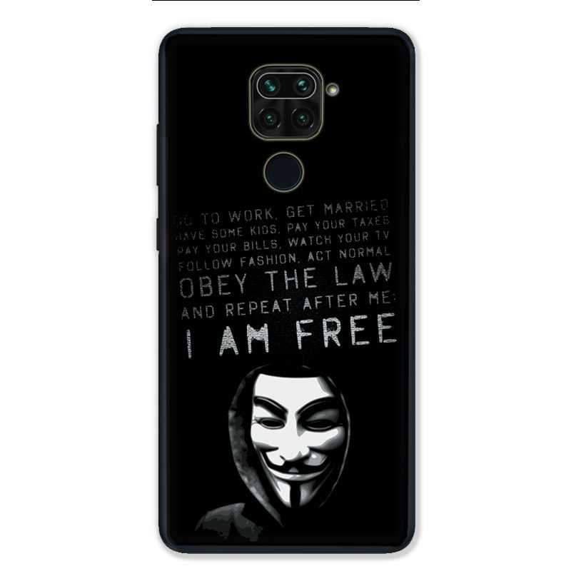 Coque pour Xiaomi Redmi Note 9 - Anonymous I am free