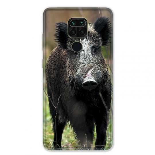 Coque pour Xiaomi Redmi Note 9 - chasse sanglier bois