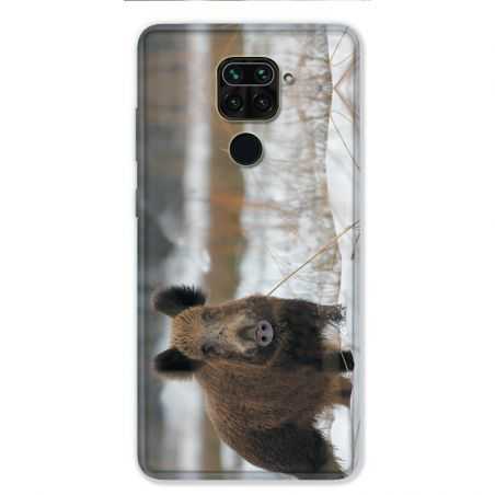 Coque pour Xiaomi Redmi Note 9 - chasse sanglier Neige