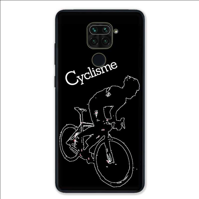 Coque pour Xiaomi Redmi Note 9 - Cyclisme Ombre blanche