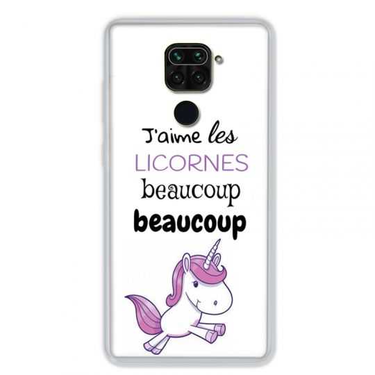 Coque pour Xiaomi Redmi Note 9 - Decale licornes