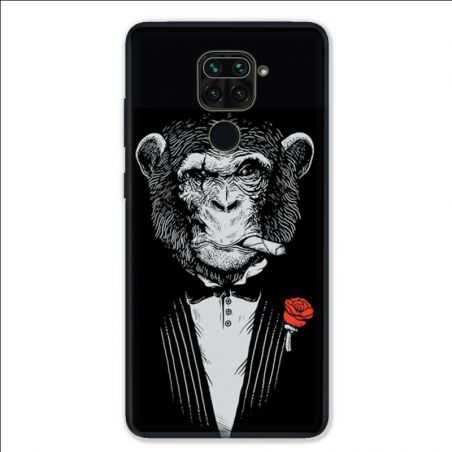 Coque pour Xiaomi Redmi Note 9 - Decale Singe Mafia