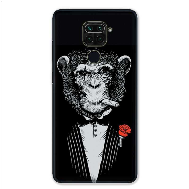 Coque pour Xiaomi Redmi Note 9 - Decale Singe Mafia