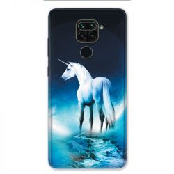 Coque pour Xiaomi Redmi Note 9 - Licorne Lune