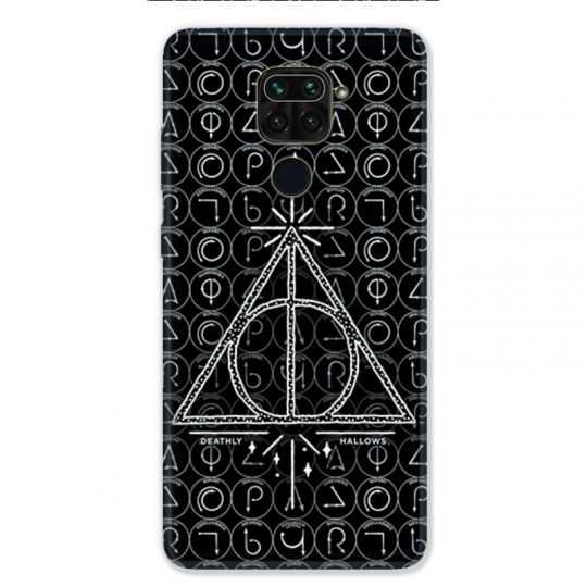 Coque pour Xiaomi Redmi Note 9 - WB License harry potter pattern triangle noir