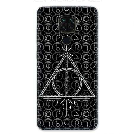 Coque pour Xiaomi Redmi Note 9 - WB License harry potter pattern triangle noir