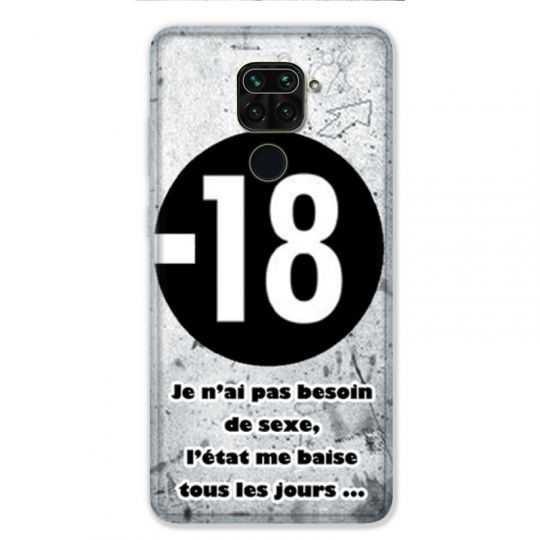 Coque pour Xiaomi Redmi Note 9 - Humour 18 ans