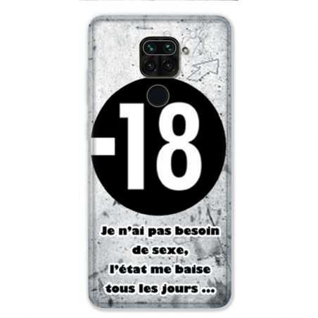 Coque pour Xiaomi Redmi Note 9 - Humour 18 ans