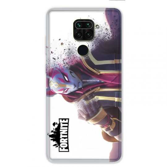 Coque pour Xiaomi Redmi Note 9 - Fortnite Blanc