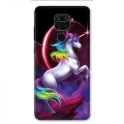 Coque pour Xiaomi Redmi Note 9 - Licorne Arc en ciel