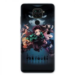 Coque pour Xiaomi Redmi Note 9 - Manga demon Slayer Noir