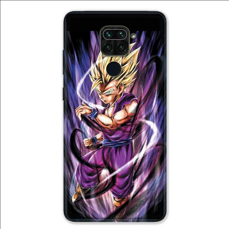 Coque pour Xiaomi Redmi Note 9 - Manga Dragon Ball Sangohan violet