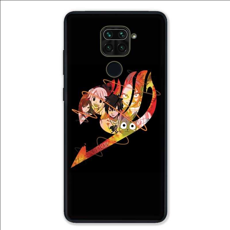 Coque pour Xiaomi Redmi Note 9 - Manga Fairy Tail Logo Noir