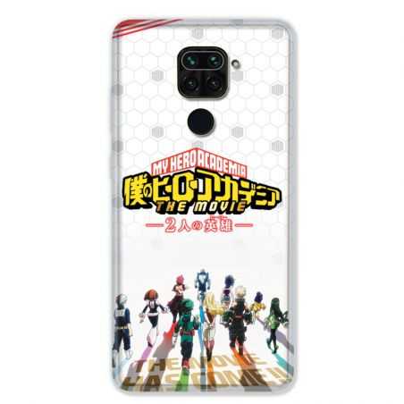 Coque pour Xiaomi Redmi Note 9 - Manga My hero academia blanc
